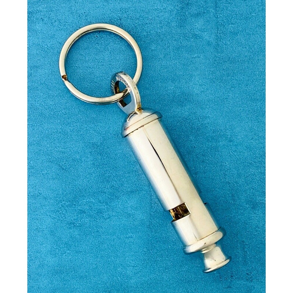 Neiman Marcus Chrome Silver Metallic Key Holder